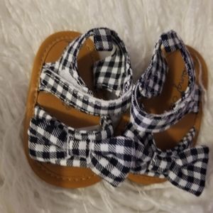 Gingham Baby Sandals